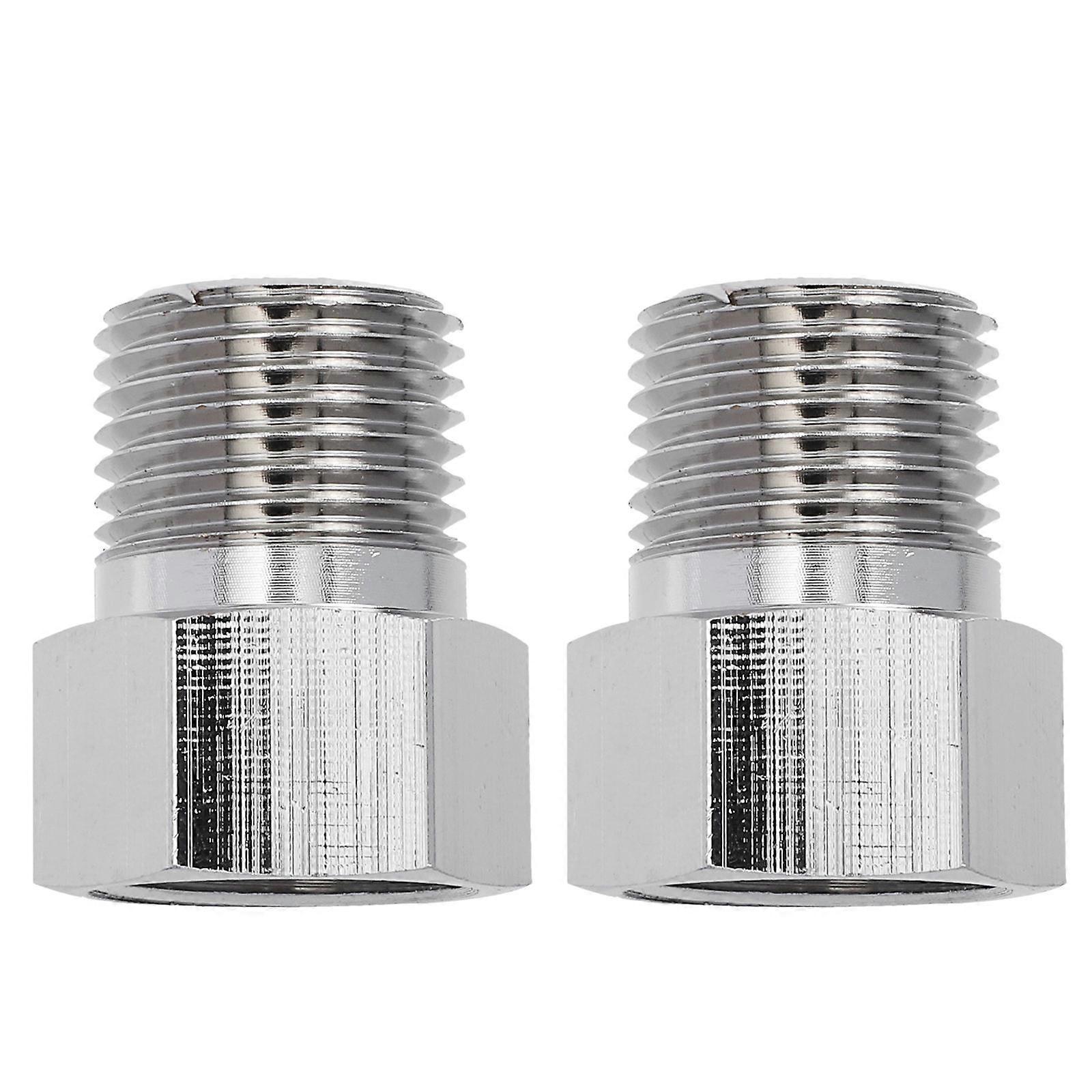 Backflow Preventer 2Pcs One-way Check Valves For Household Appliances Silver Copper Material Prevent Backflow Function