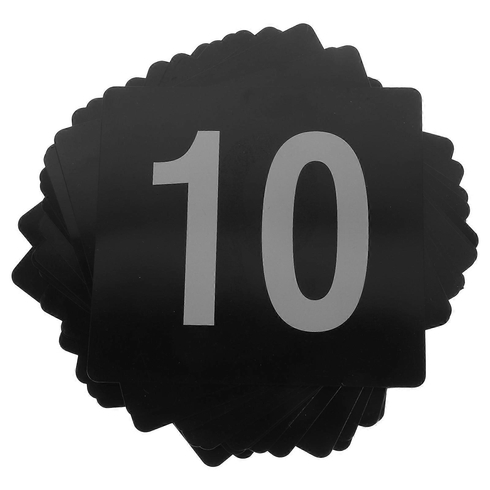 Arch Wedding Table Numbers 25Pcs Rectangular Seating Indicator Black Minimalist Design Essential For Weddings And Banquets