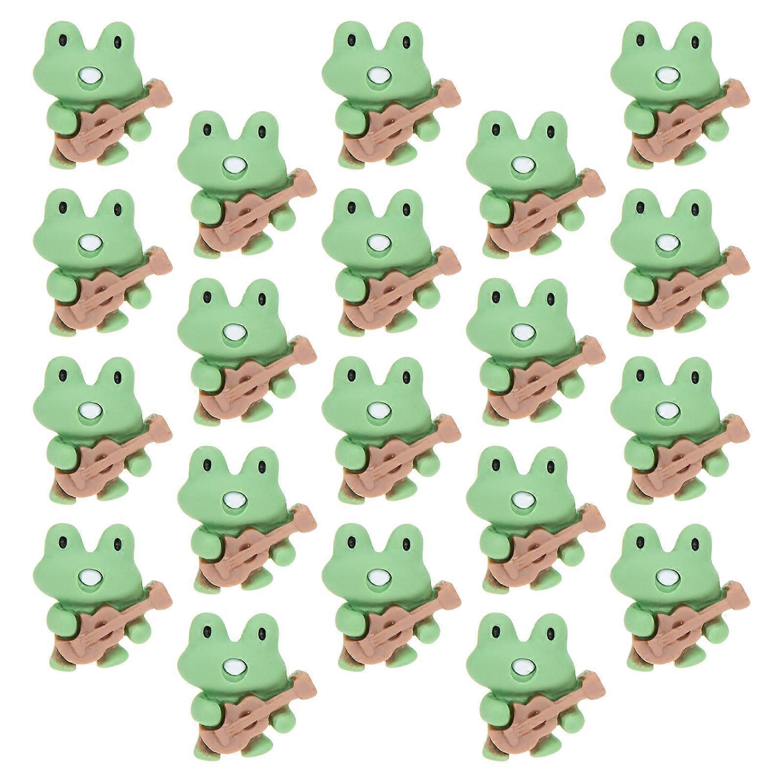 20Pcs Push Pins For Bulletin Board Green Decorative Thumb Tacks 2.2X2 Cm Great For Map Marking