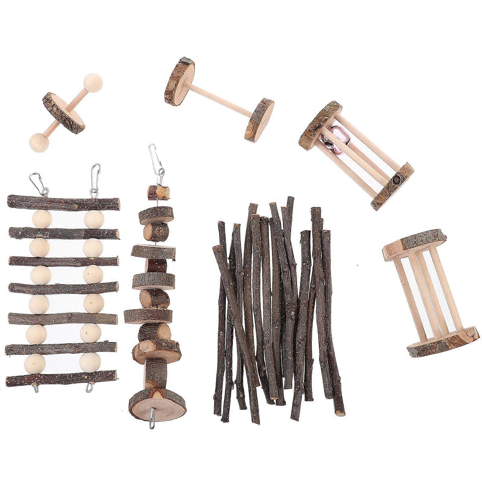 Natural Chew Accessory Pack for Hamsters, Chinchillas & Rabbits – Fun Pet Chew Toy to Satisfy Instincts and Alleviate Boredom