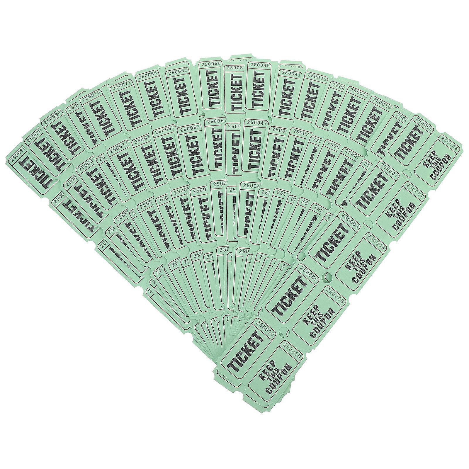 100pcs Event Raffle Tickets for Festivals, Parties & Games Bulk Ticket Labels for Celebrations and Activities