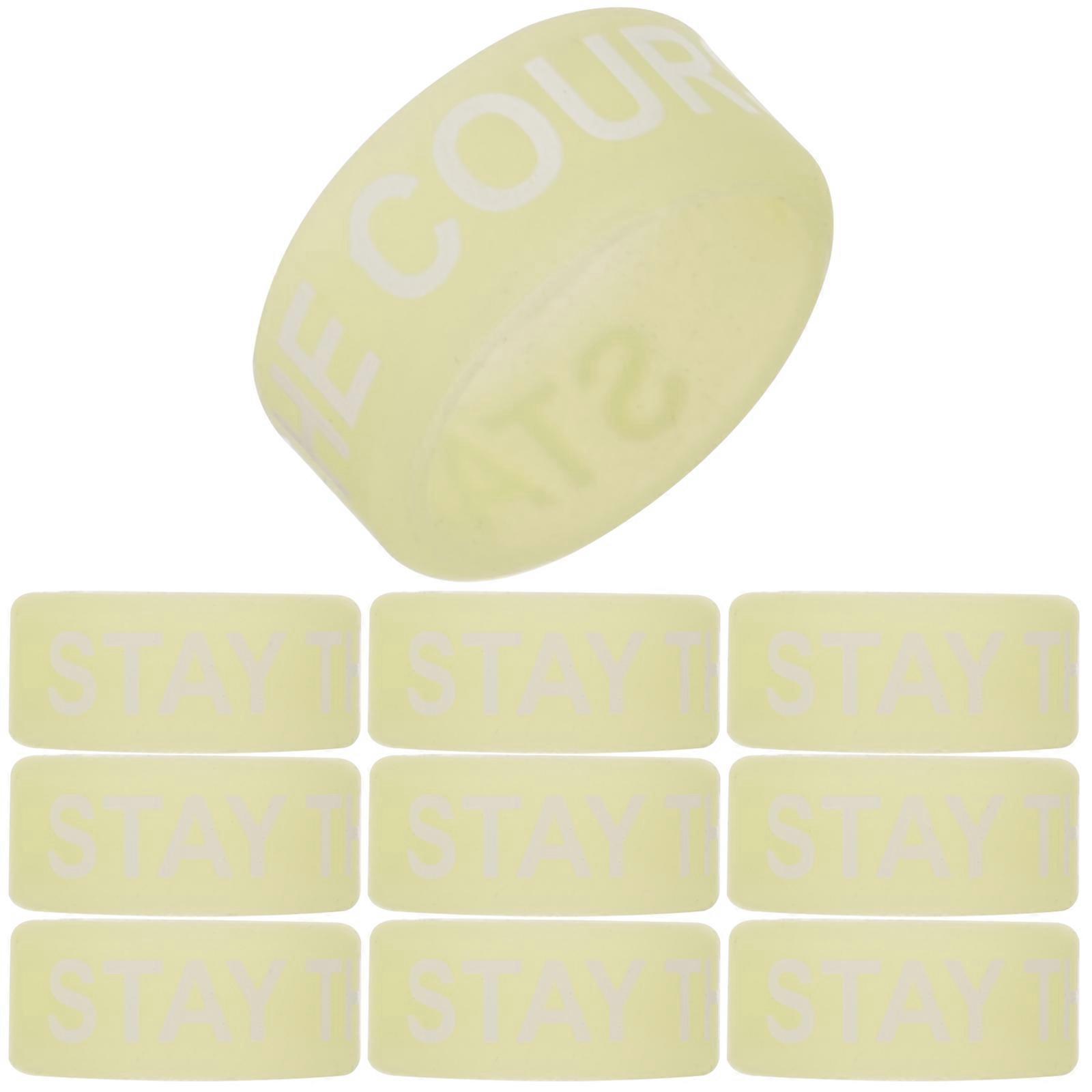 Multi-Functional Drumstick End Covers 10Pcs For Drummers Perfect For Practice Yellow Silicone Material
