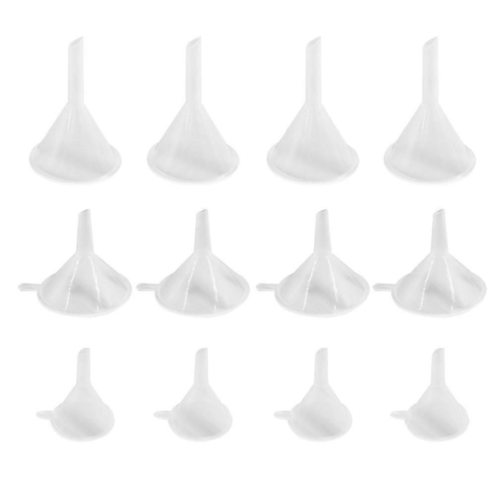 Plastic Funnels Set 60Pcs Triangle Funnel Perfect For Chemistry Experiments And Daily Use 5.4*5.4*5.2cm White Designed For Solid Transfer