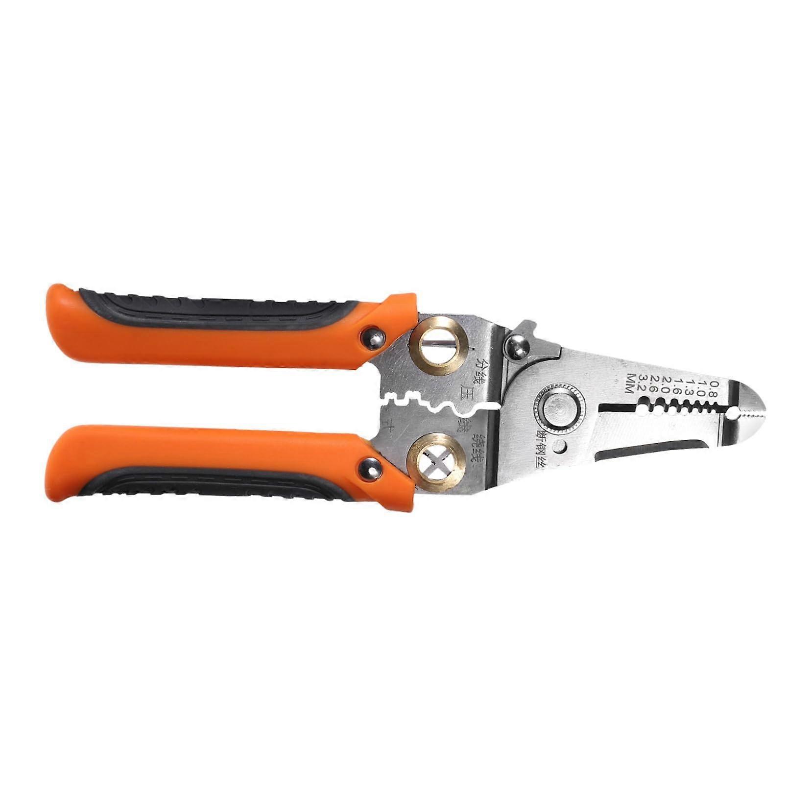089b Orange Wire Stripping and Crimping Electrician Tool Wire Splitter and Efficient