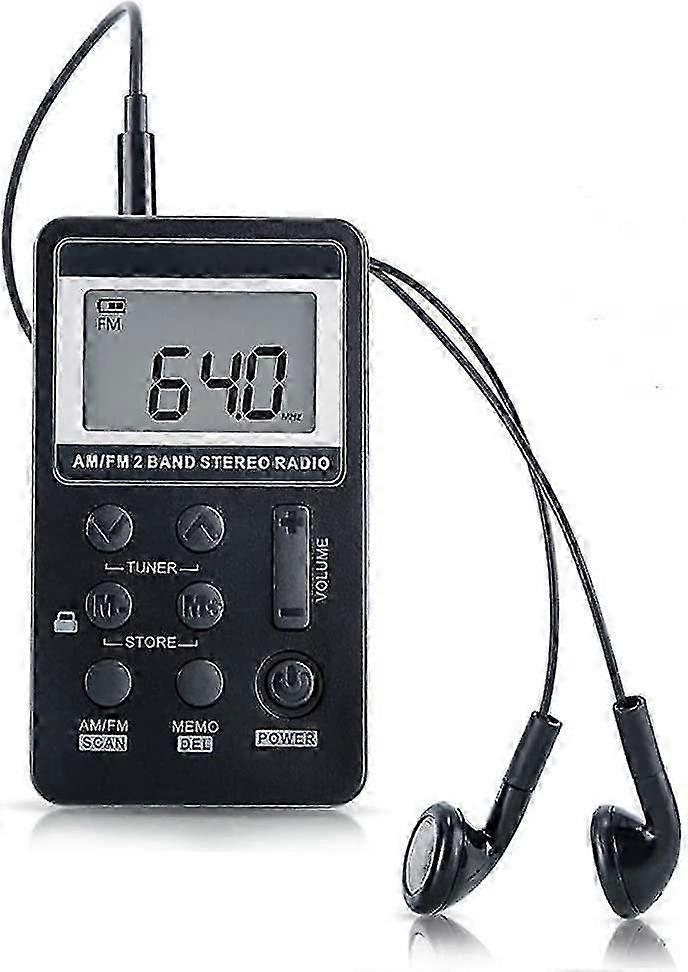 mini Portable Pocket Radio Receiver With Earphone