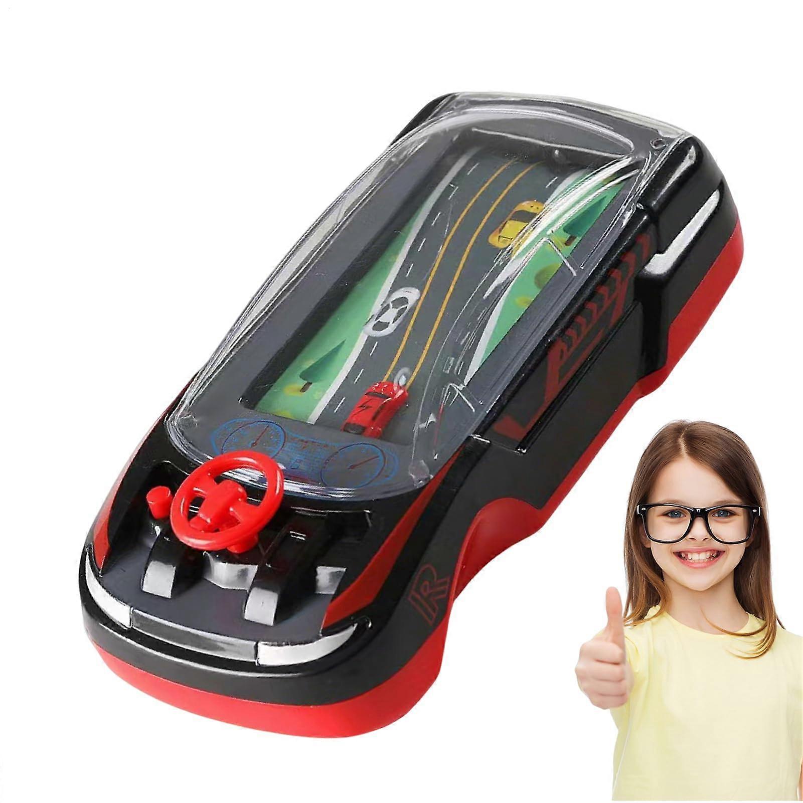 Handheld Racing Games for Kids Racing Car Duel Toy Interactive Duel Game Console for Children Aged 3 and Up, Black