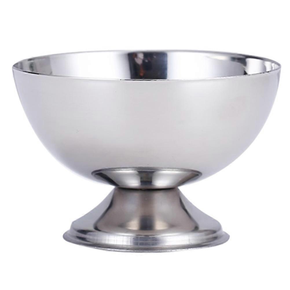 Multipurpose Salad Cup in Stainless Steel for Home Use Silver Color Smooth Cup Mouth 1 Piece