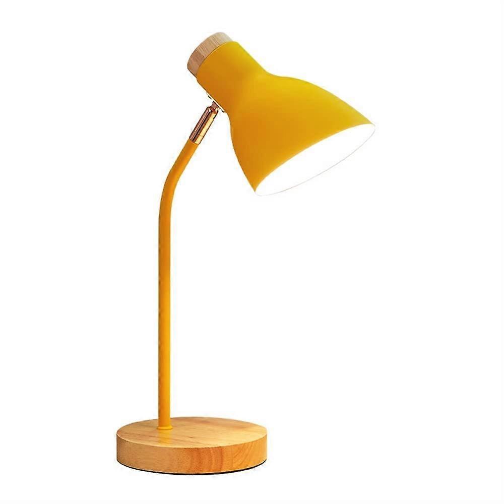 Macaroon-Desktop Lighting Nordic Modern Style, Yellow Dorm Room Desk Lamp, Home Office Nightstand Lamp