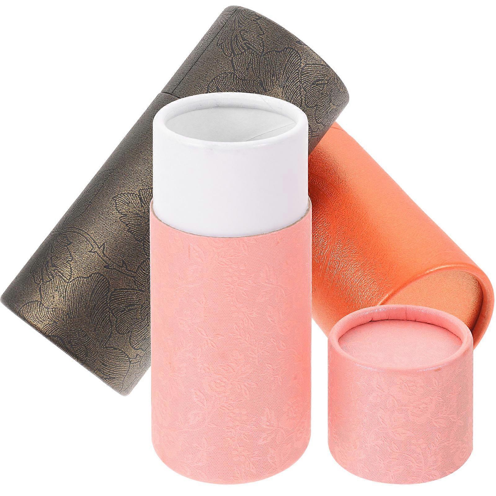 6Pcs Cylindrical Gift Paper Tube Container for Storage Tea Bottle Container