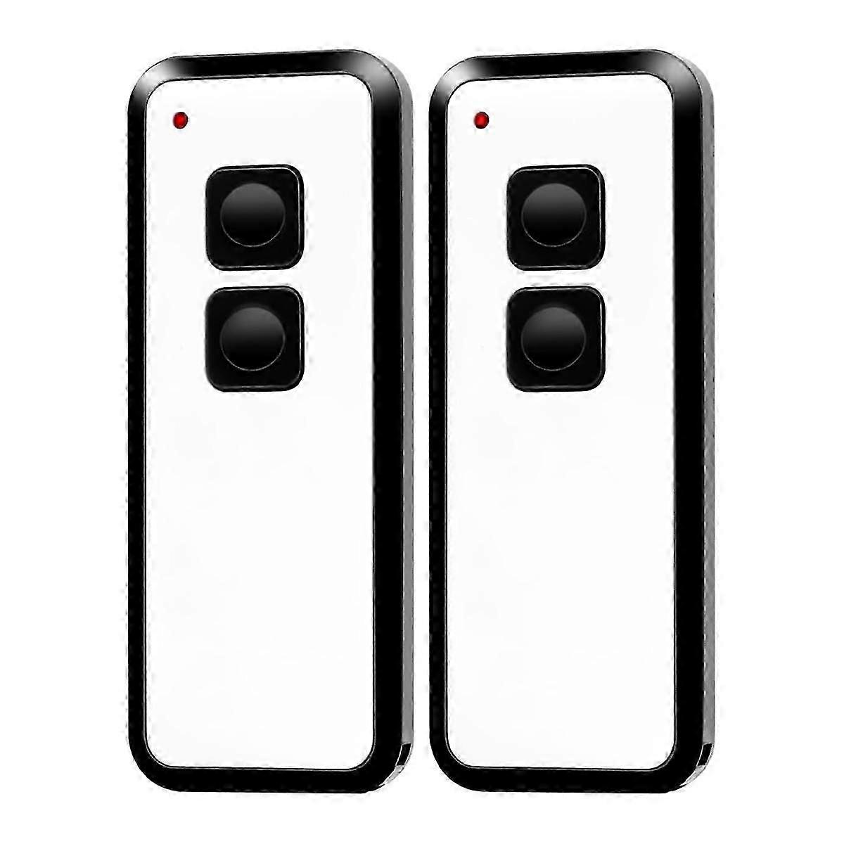 Universal 433.92 MHz Garage Door Remote Control, 2-Pack Key Fob for Compatible Garage Door Openers