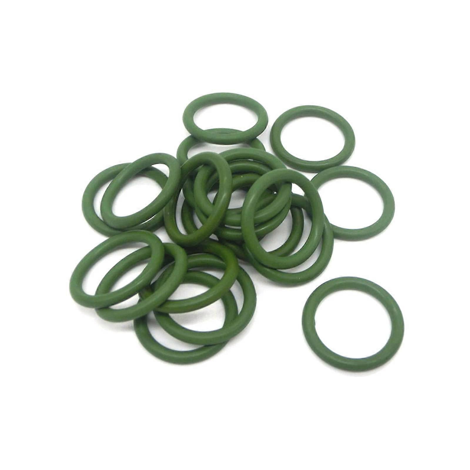 20 x 3 mm Thick Green FKM O-Ring Seal for OD 10-20 mm Applications, 11 x 5 x 3 mm Washer Compatibility