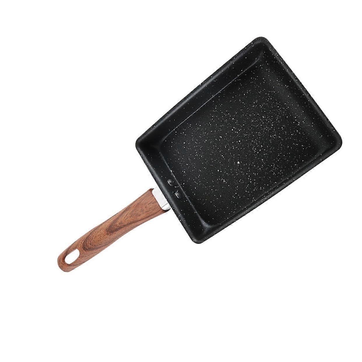 1Pc Non Stick Tamagoyaki Pan Square Skillet Versatile Egg Cooking Frying Pan for Home Outdoor Use Heat Resistant Handle Easy Clean Design