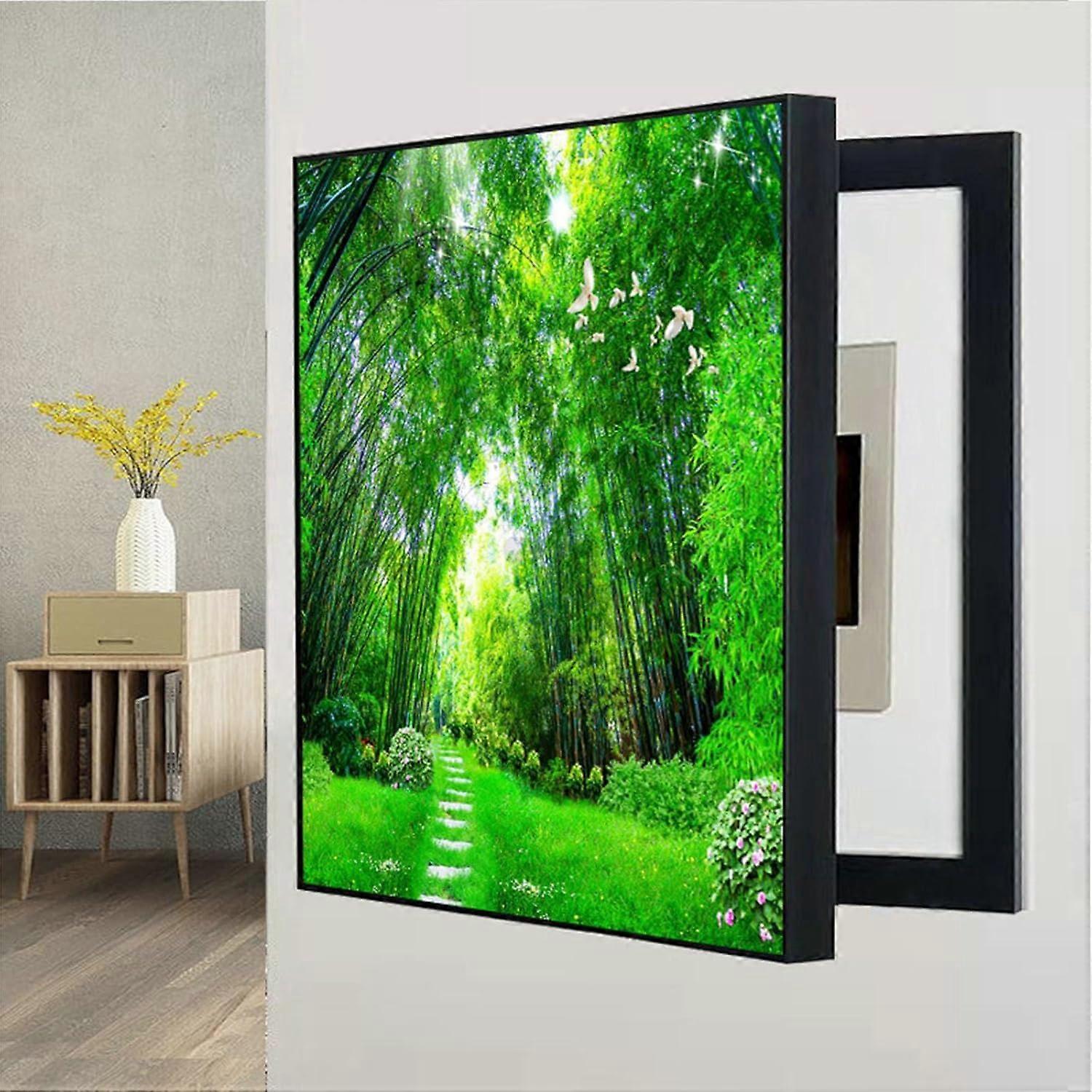 Fuse Box Cover Cabinet Simple Design Distribution Box Cover, 30 X 40 Cm, Model 04, Right-Hand Opening, Decorative Home