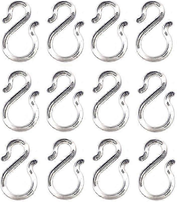 12 Pcs 1.7-inch Clear Plastic Punch Bowl Cup S Hooks