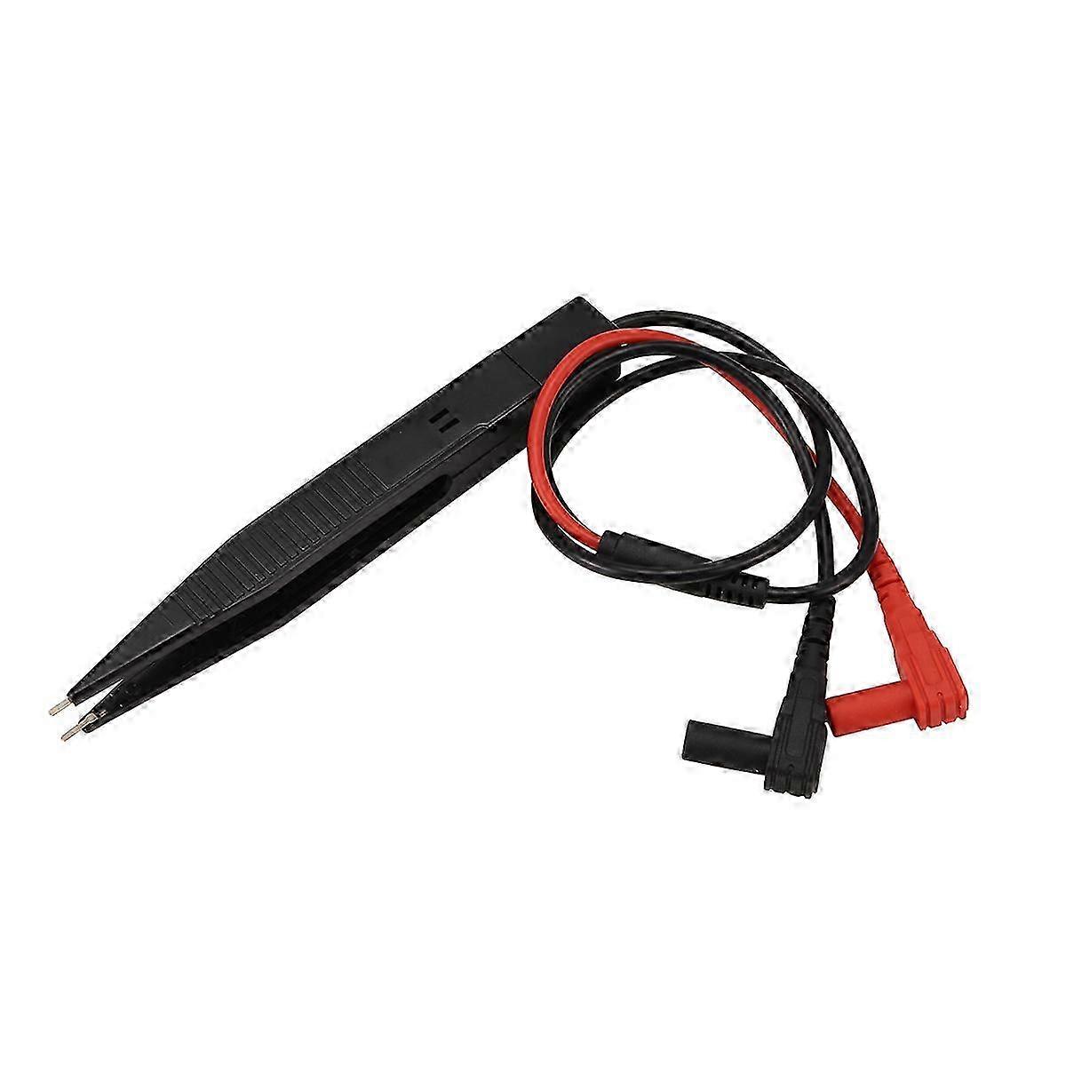 SMD Chip Test Lead Probe Multimeter Tweezers - For Capacitor & Resistance Measurements