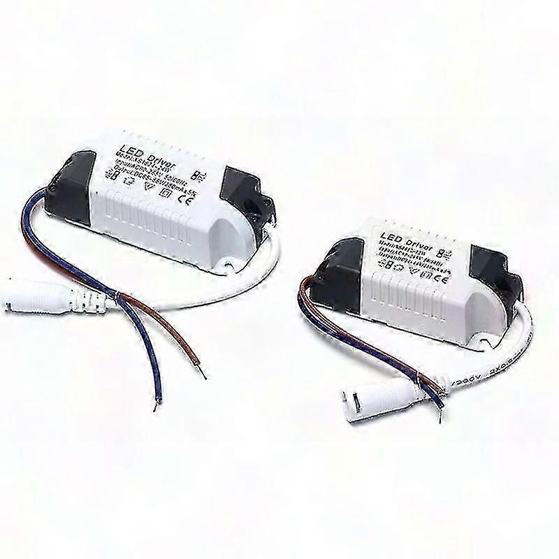 2x 1-3W LED Driver for Ceiling Light & Panel, Power Supply with DC Connector for LED Lights