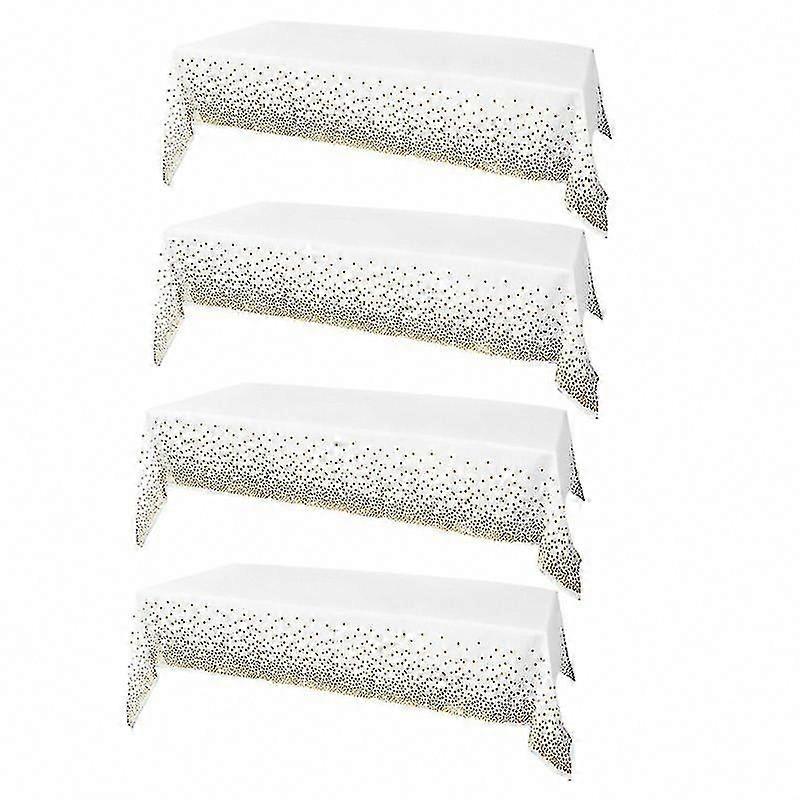 4pcs Polka Dot Tablecloths for Dining Table Decor