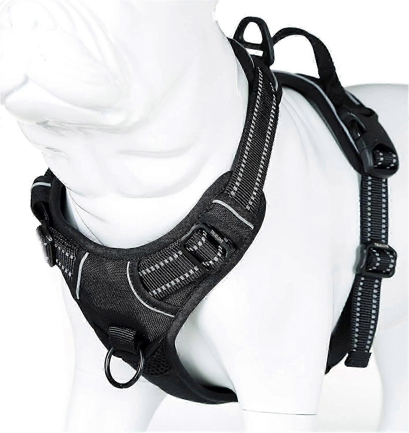 Truelove Soft Front Dog Harness Reflective No Pull Harness with Handle