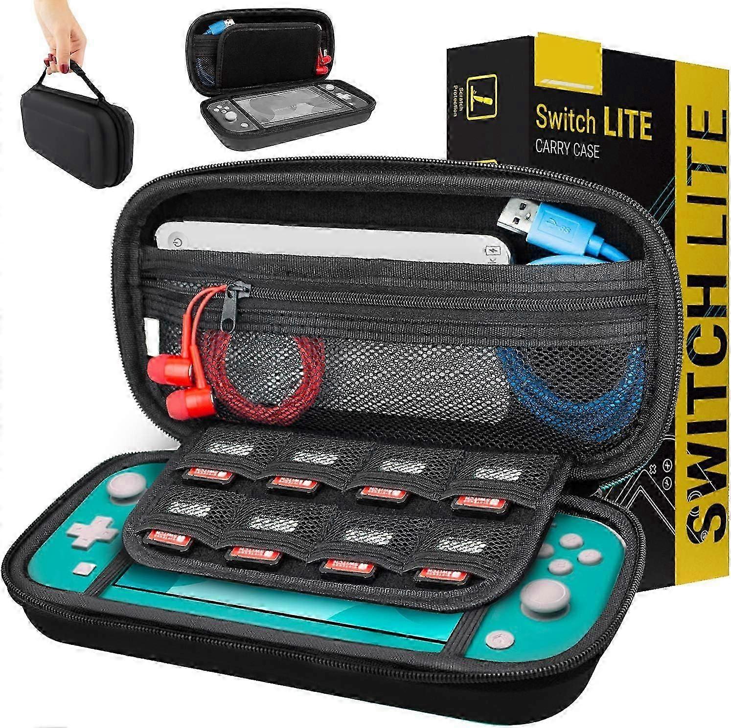 Case for Nintendo Switch Lite - Protective Travel Case with Storage for Switch