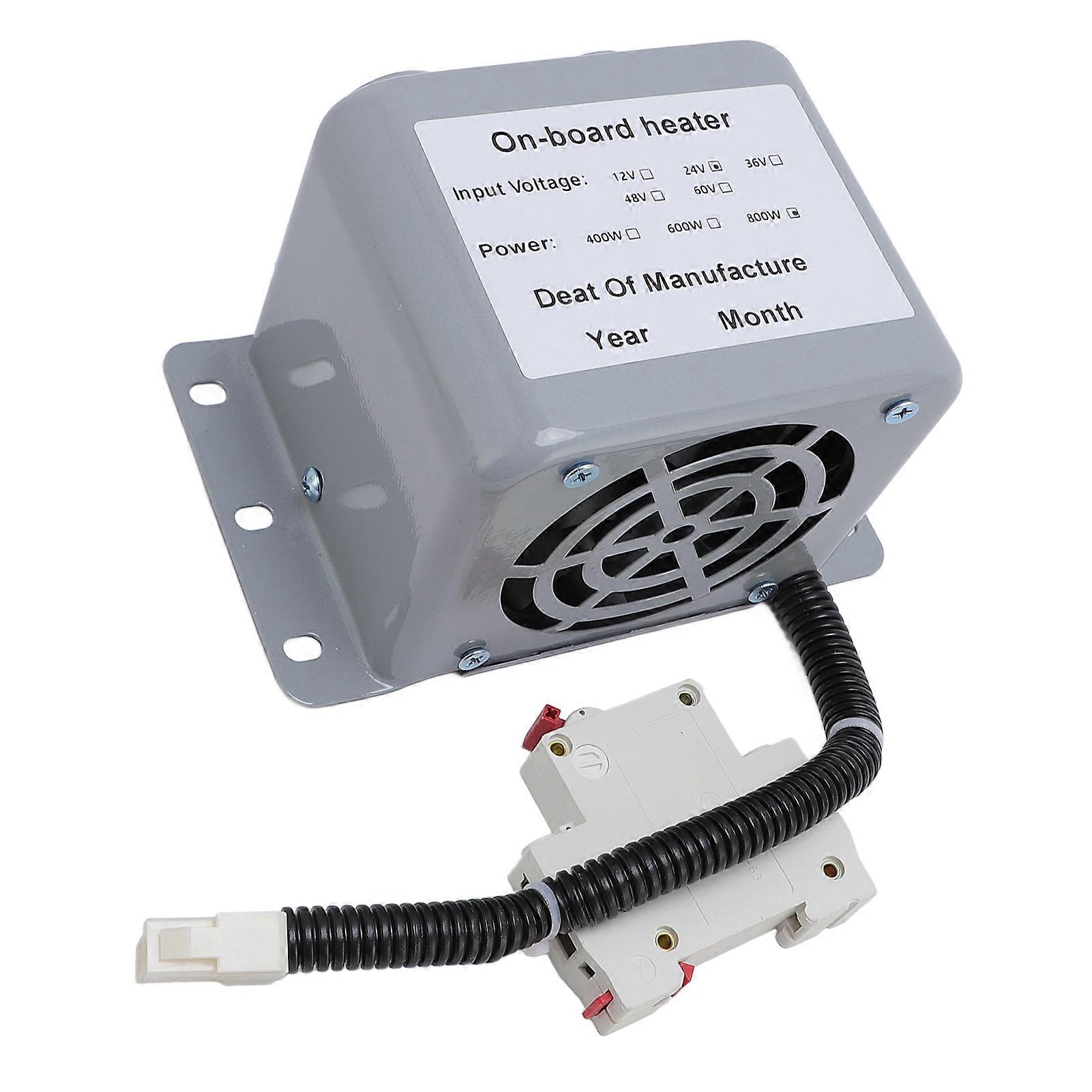 2 Outlet Space Heater Car Electric Heater Glass Defroster Defogger with Overload Protector DC24V 800W 