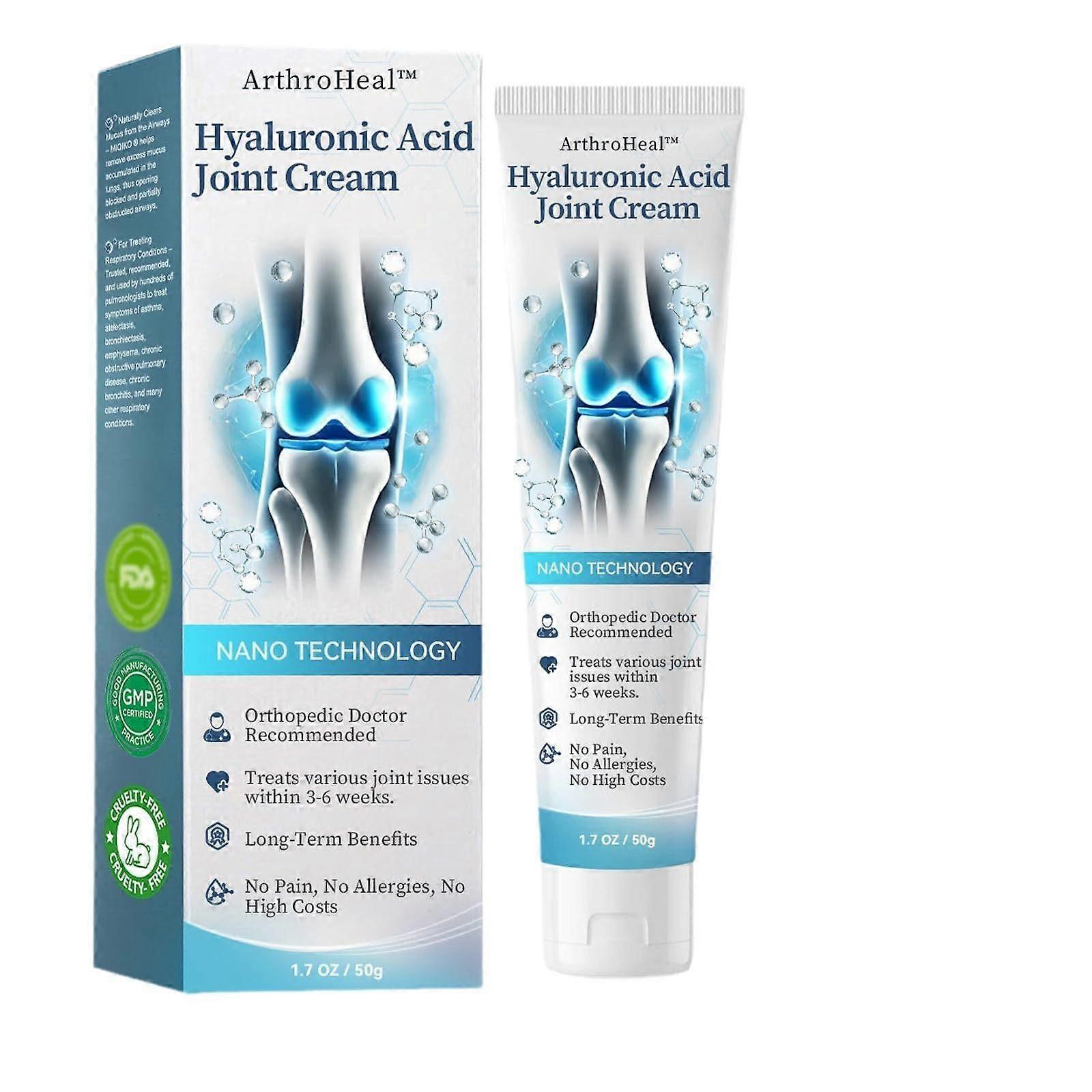 Crema per le articolazioni all'acido ialuronico, Crema per massaggio alle articolazioni all'acido ialuronico, Crema per il massaggio articolare avanzato