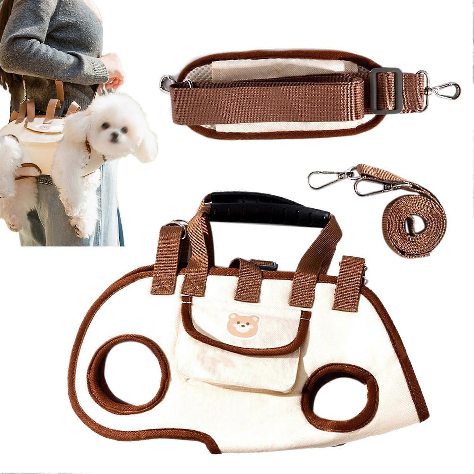 Dog Bag Carrier, Waterproof Travel Dog Carrier, Ergonomic Horizontal Wearable Puppy Carrier for Small Dogs