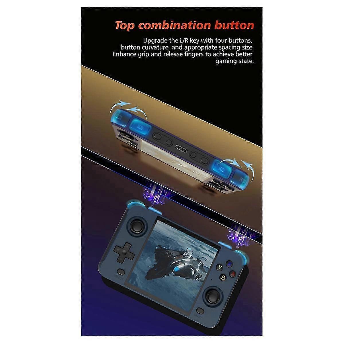 R40S Retro Video Game Console 16GB+128GB WiFi+BT Linux Black