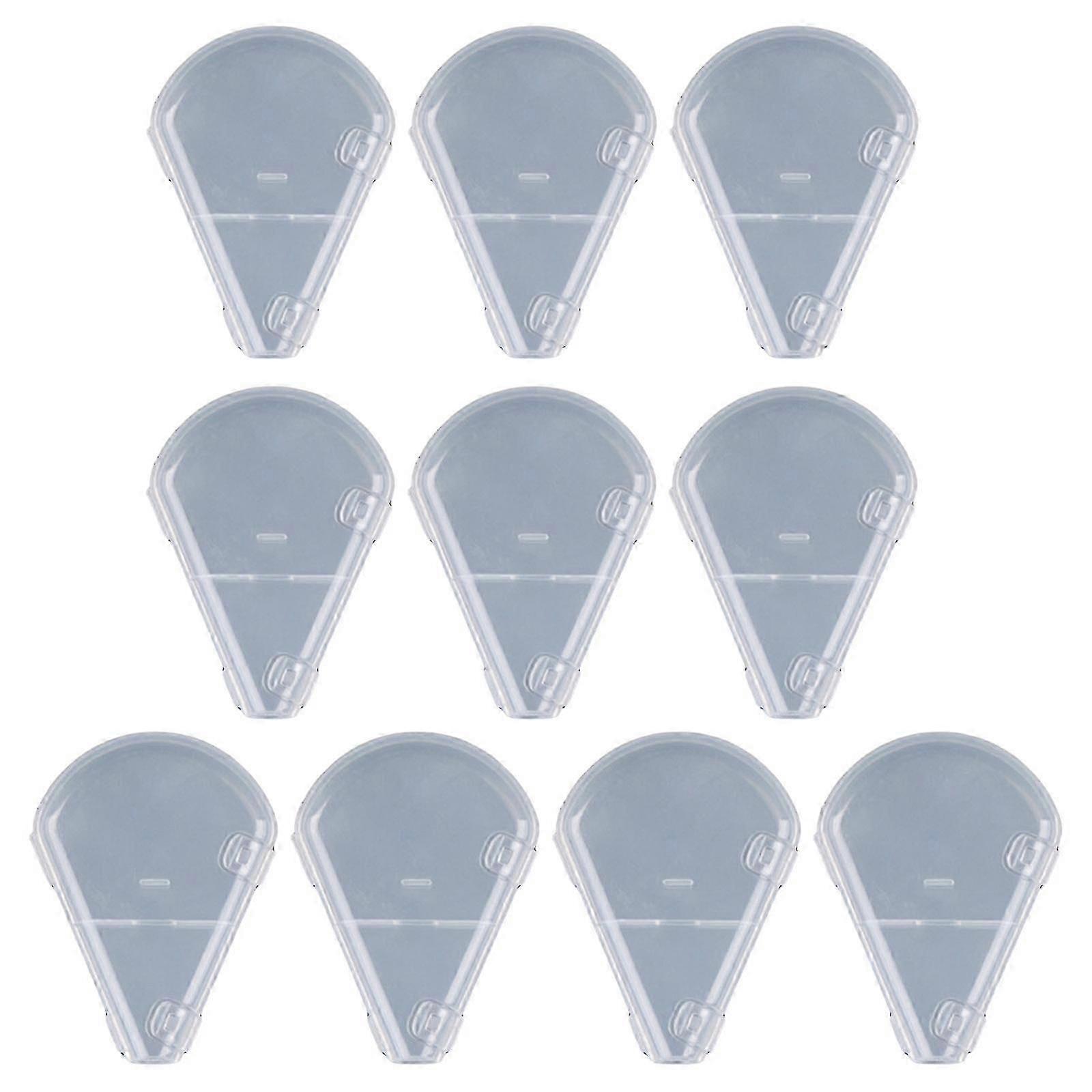 10-Piece Plastic Makeup Brush Holder Set for Hygienic Storage