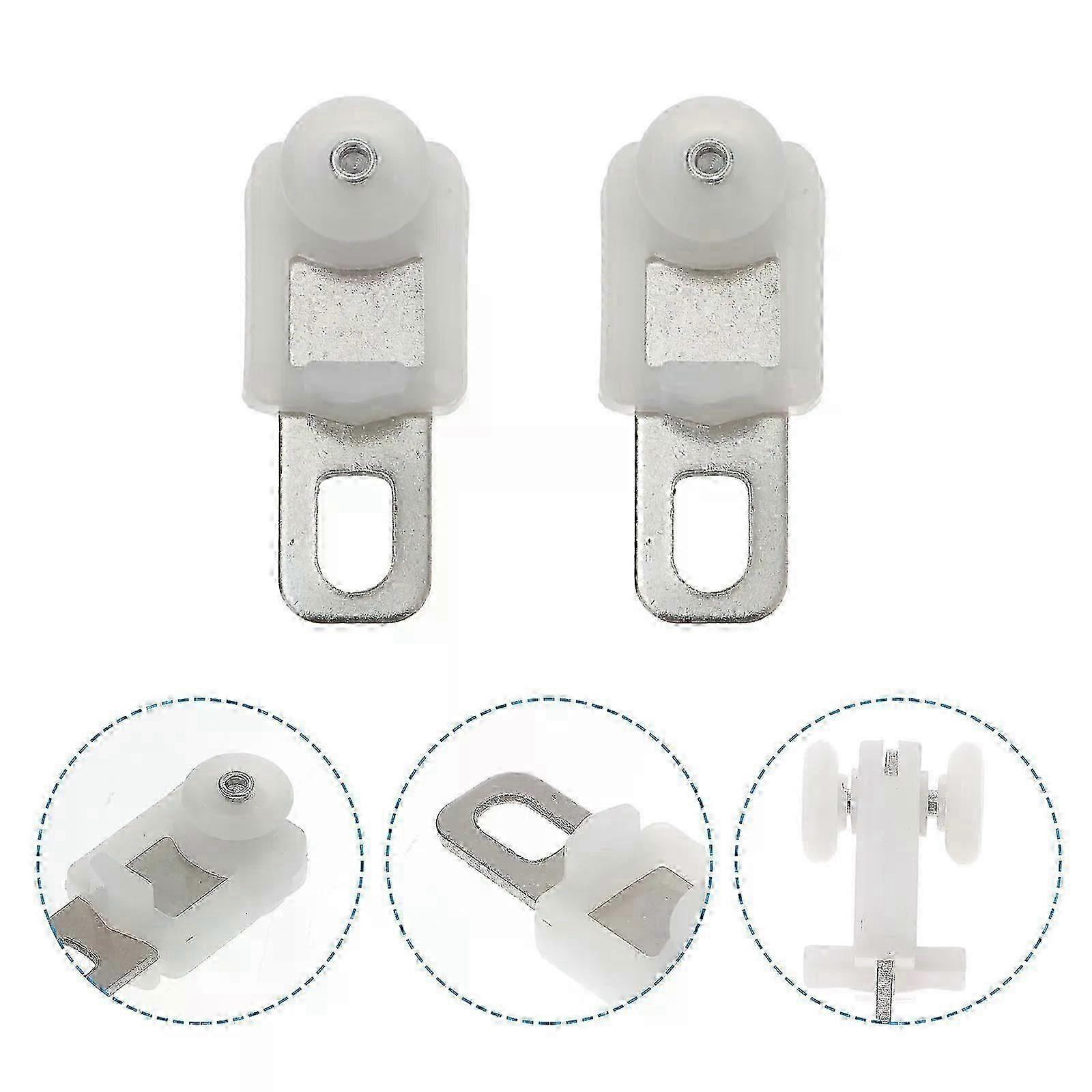 50 Pcs Ceiling Hooks Heavy Duty Convenient Curtain Rollers Pulley A...