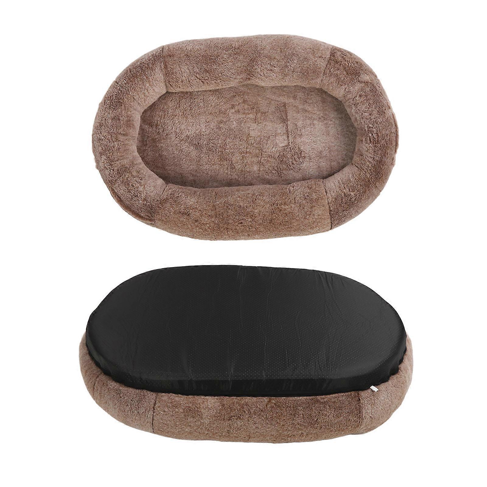 Large Plush Human Dog Bed 175x90x30cm Gradient Coffee