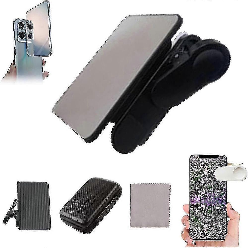 Smartphone Camera Reflection Clip with Mirror for Creative Angle Selfies