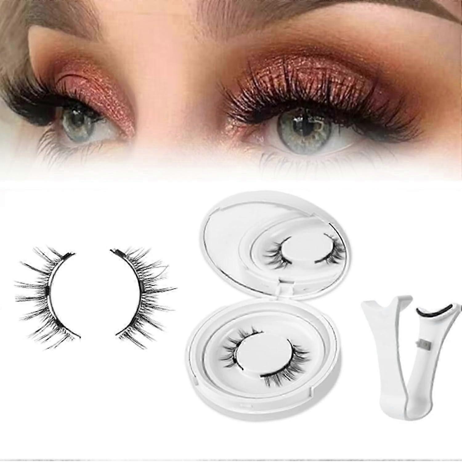 Ginani Magnetic Lashes, Marvulur Magnetic Eyelashes, Easy Quick Application with Elaracraft Applicator - Natural Lashes for a Stylish Look
