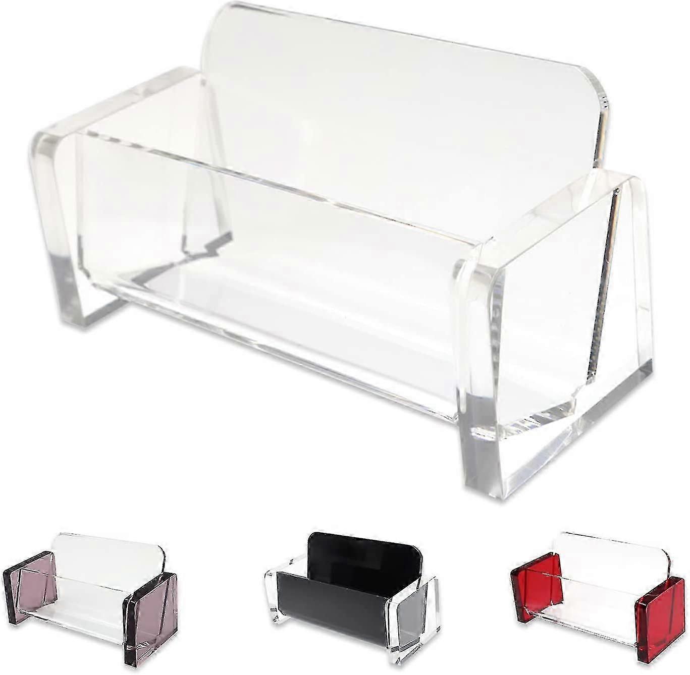 Acrylic Business Card Holder For Desk, Clear Business Card Stands For Display, Desktop Name Card Holder