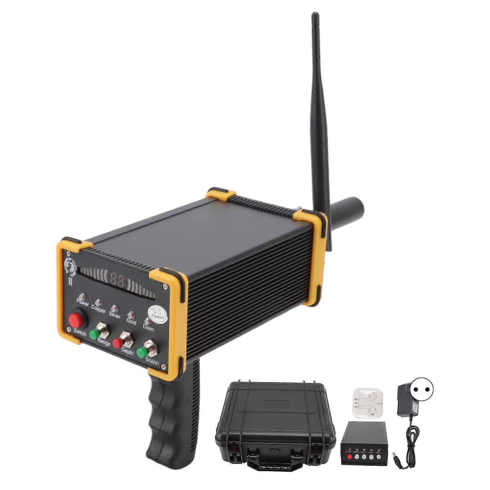 Metal Detector 15meter Depth 1000 Meter Search Range Identifying Metal Types Accurate Locating Underground Metal Detector EU Plug 100-240V