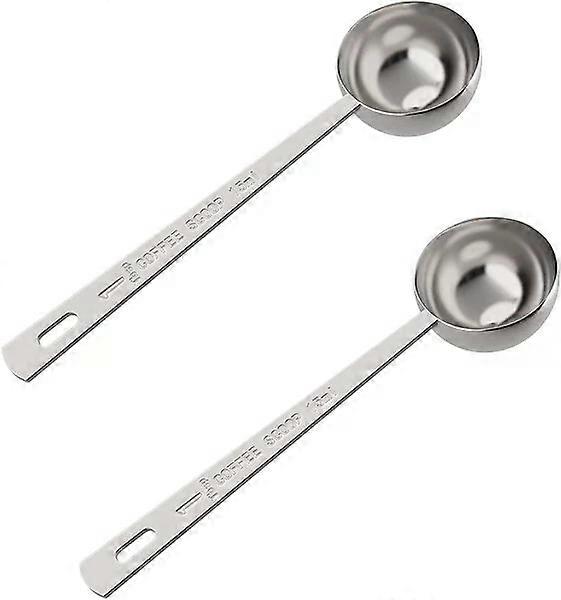 Coffee measuring spoons, 2-piece set, long handle for easy powder scooping