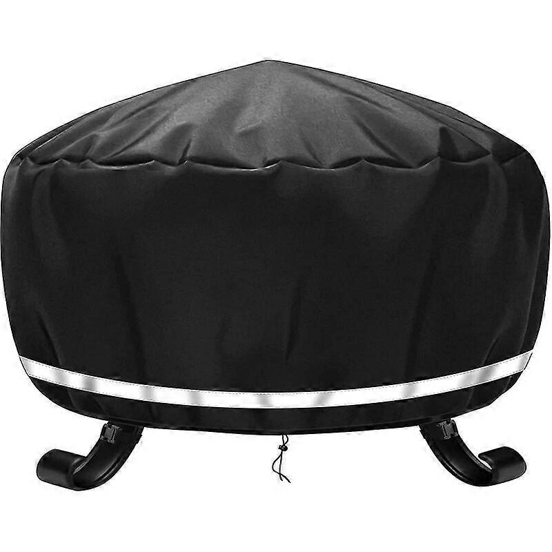Waterproof Round BBQ Fire Pit Cover, Windproof, UV Resistant, Tear Resistant