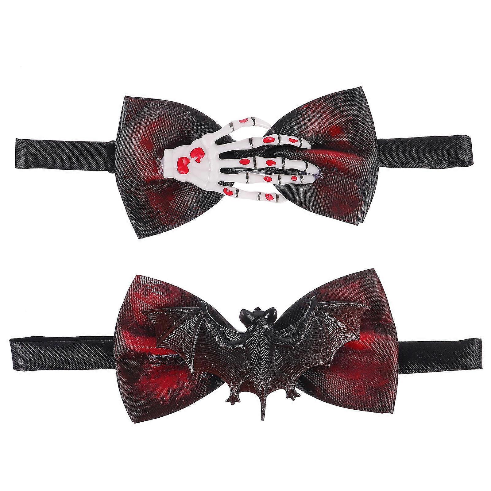 Decorative Bowties Halloween Bow Tie for Decoration 2Pcs Bow Tie