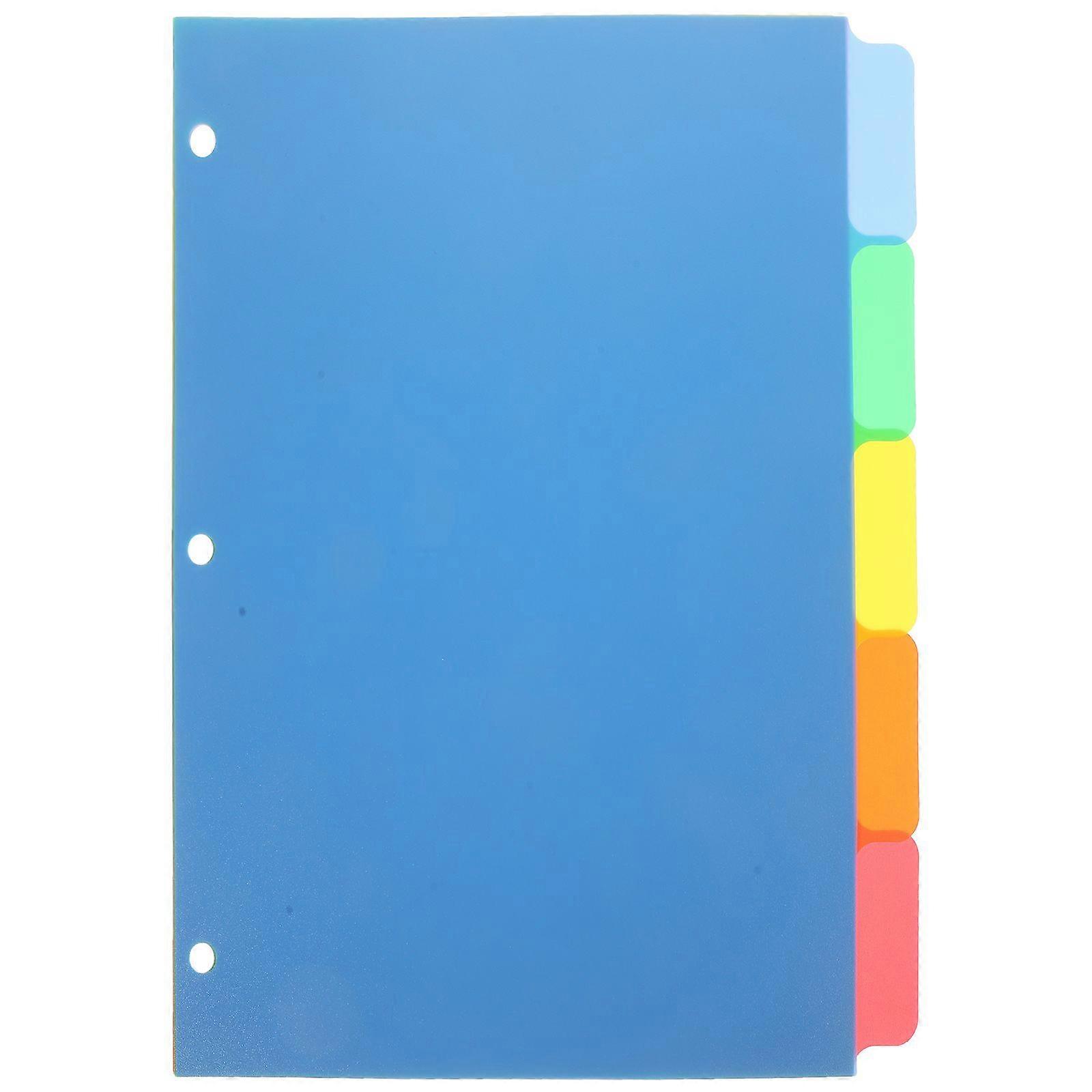 5 Pcs Classeur De Bureau Séparateurs Pratique De Notebook Séparateurs Utilisation Quotidienne Onglet Séparateurs