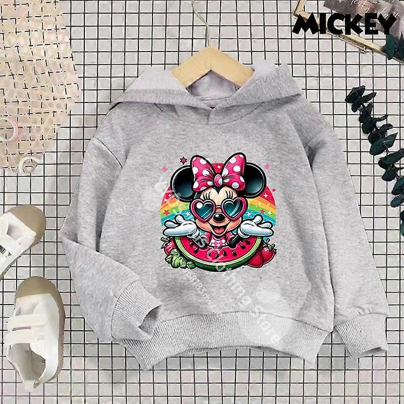 Sweat �� capuche imprim�� Disney Mickey Harajuku pour enfants de 3 �� 14 ans, mode de rue d'automne pour gar?ons, pull de sport de plein air