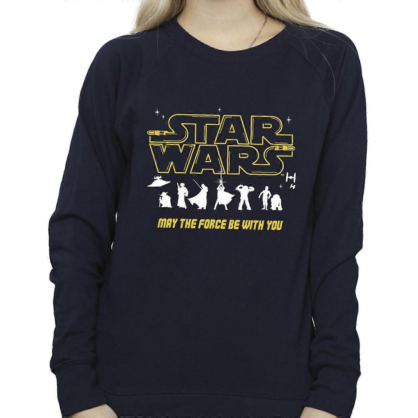 Star Wars Dames/Dames Silhouetten Force Sweatshirt