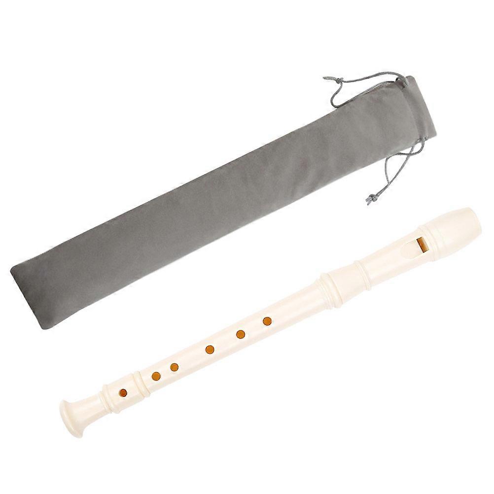 Ivory Plastic Clarinet 6-Hole Clarinet Instrument for Kids Beginner