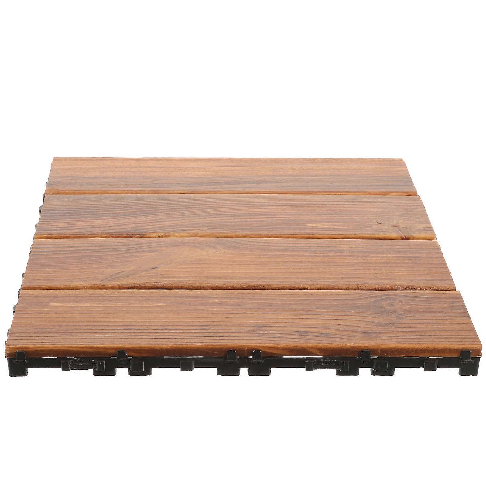 Outdoor Deck Tile Interlocking Flooring Tile for Balcony 3Pcs Set