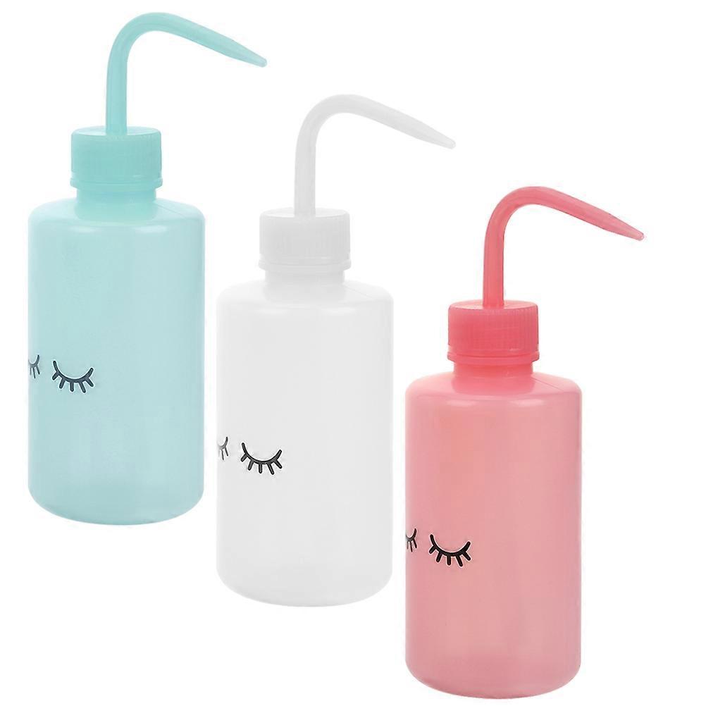 Washing Bottle Plastic Squeeze Bottle for Storage 3Pcs Assorted Color