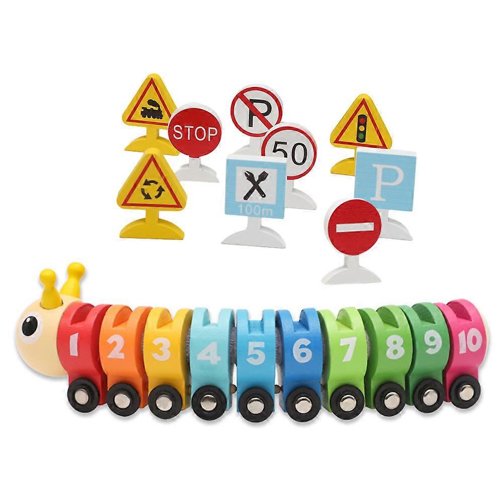 Kids Wooden Toy for Educational Learning 3Sets Train Play