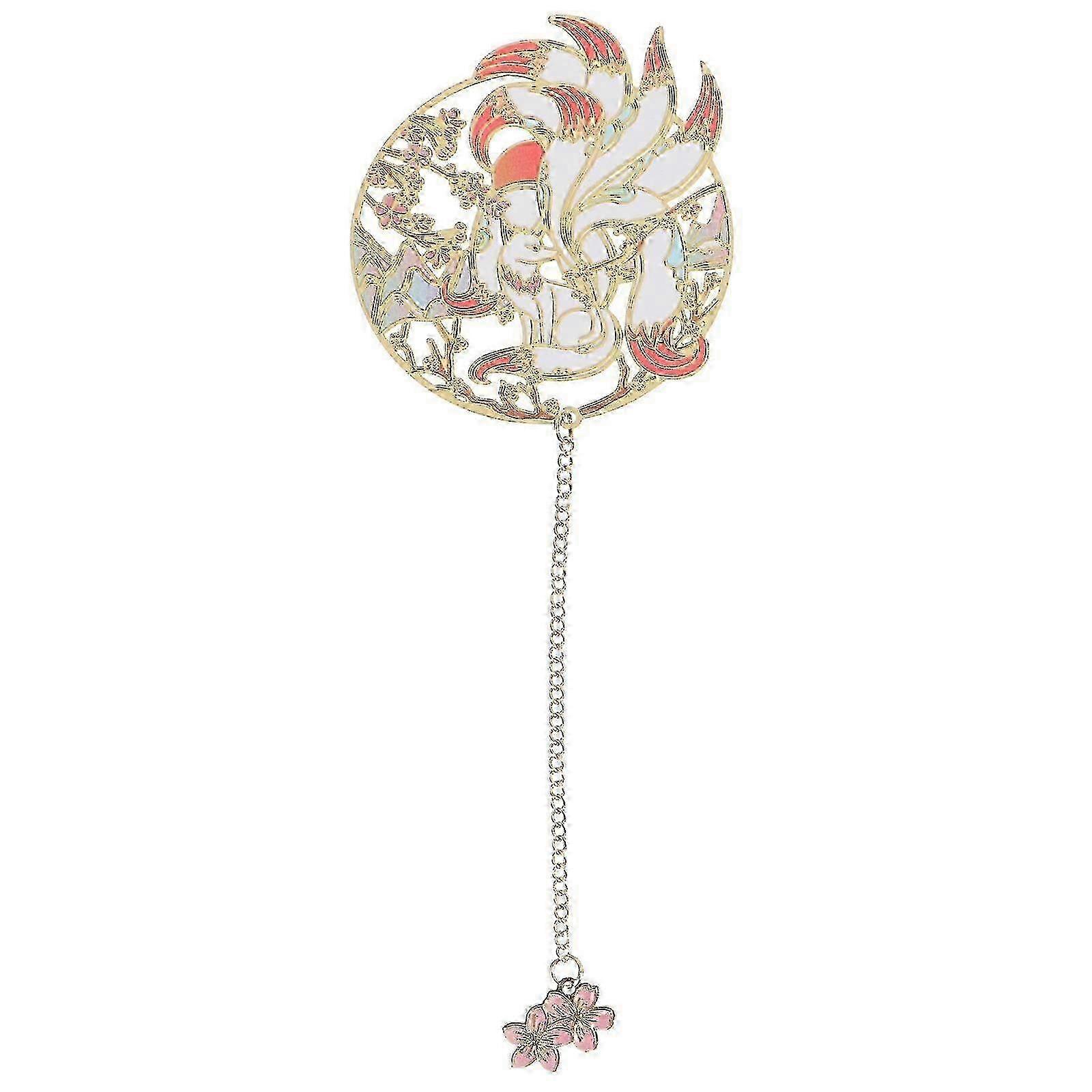 Creative Bookmark with Pendant Exquisite Decorative Bookmark Page Marker