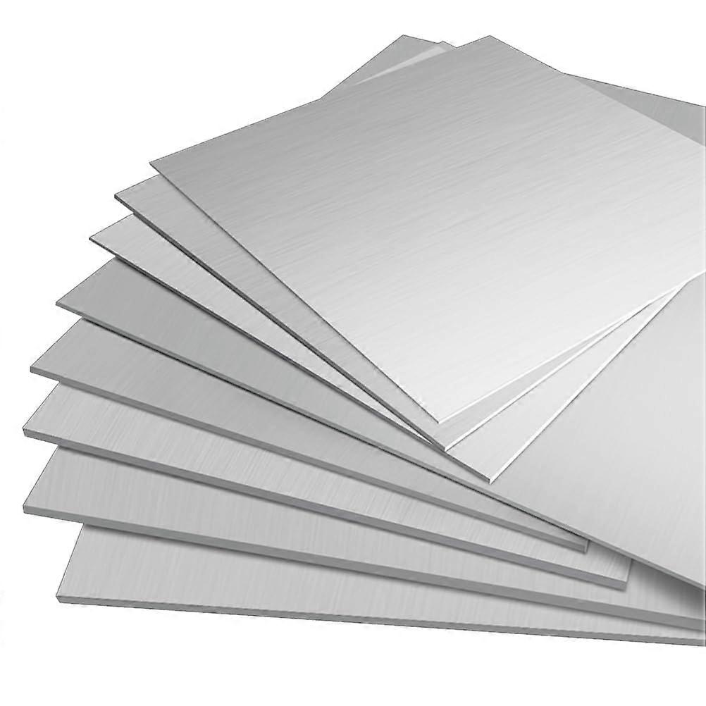 304 Stainless Steel Sheet 500x500x0.3mm, 2 Pieces, Square Sheet for Building Materials, Agriculture, and Parts