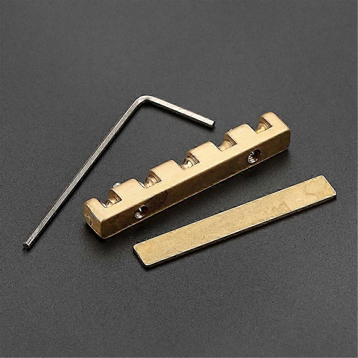 Adjustable 42mm Brass Roller Nut for Electric Guitar Bridge Upgrade Component