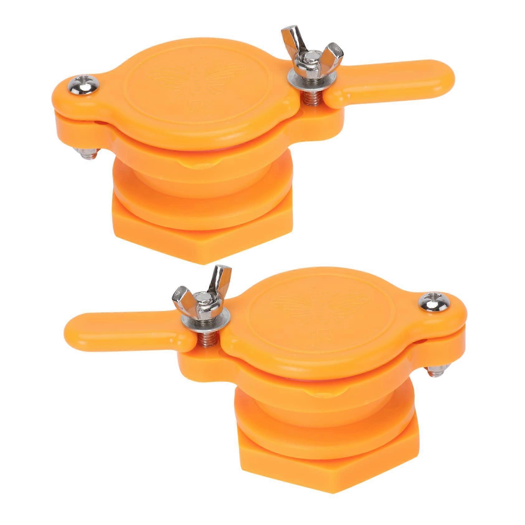 Honey Gate 2 Pcs for Bucket, Food Grade PP, Leakproof Seal, Long Handle Dispenser for Beekeeping and Harvesting