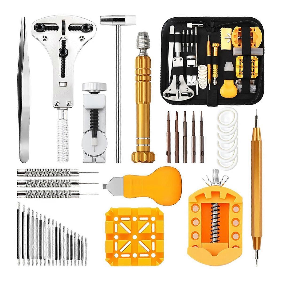 Watch Repair Tool Kit, Suitable for Replacing Watch Batteries and Adjusting Strap Length, Screwdrive