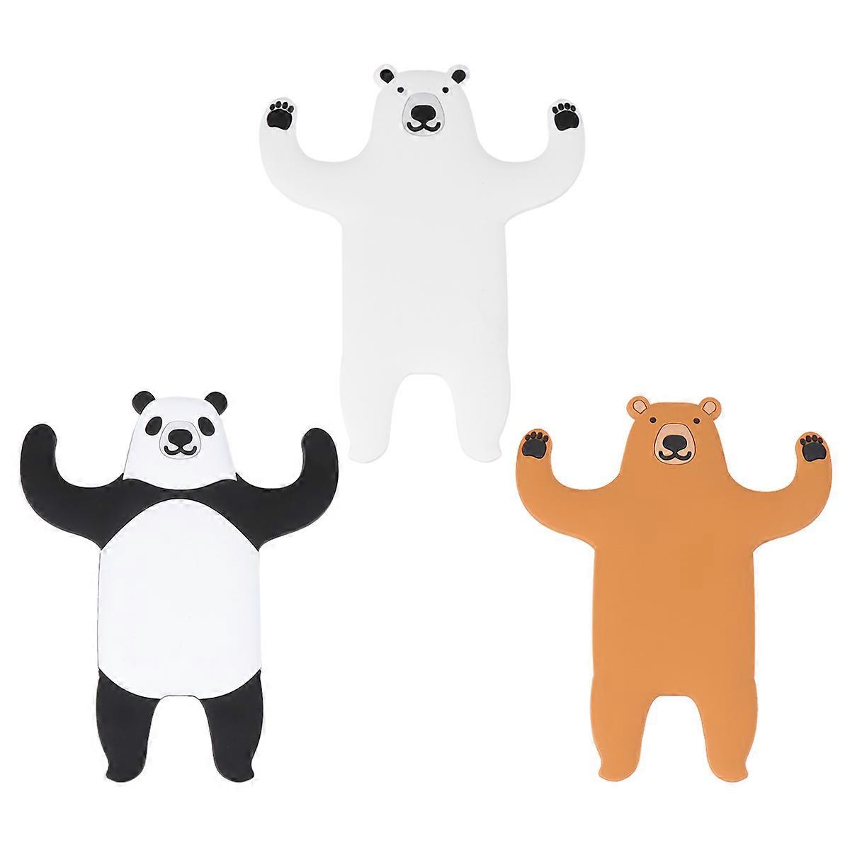 Adhesive Hanger Bear Design for Hanging Items 9Pcs Creative Wall Hooks